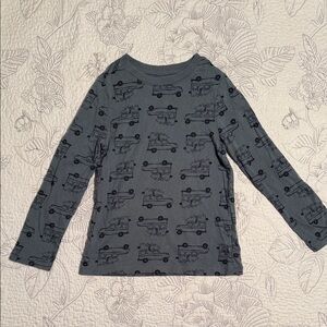 Old Navy Kids Long Sleeve Shirt with Car Pattern